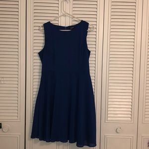 Navy blue A-line dress